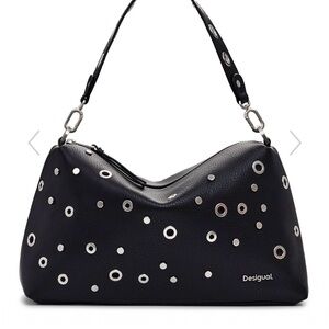 NEW Desigual Rebel Bergamo Shoulder Bag Black